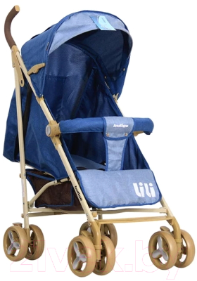 Детская прогулочная коляска INDIGO Lili (синий)