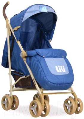 Детская прогулочная коляска INDIGO Lili (синий)