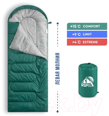 Спальный мешок RSP Outdoor Sleep 150 / SB-SLE-150-GN-L (зеленый)