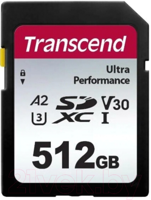 Карта памяти Transcend SDXC 340S 512GB UHS-I U3 (TS512GSDC340S)