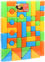 Развивающий игровой набор Соломон Набор цветных кубиков. Чебурашка / 10359598 (60шт) - 