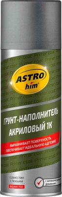 Грунтовка автомобильная ASTROhim Акриловый / AC632 (520мл, серый) - 