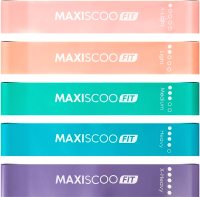 Набор эспандеров Maxiscoo Fit С мешком для хранения / MSF-LU-280723-5 (5шт) - 