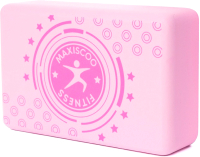 Блок для йоги Maxiscoo Fit MSF-XN-240723-PN (розовый) - 