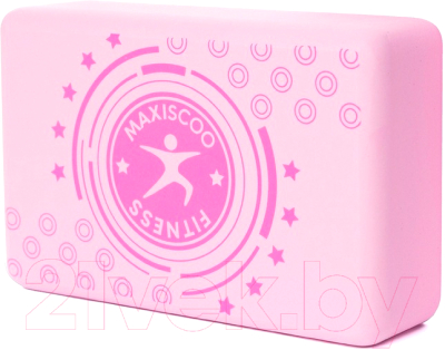 Блок для йоги Maxiscoo Fit MSF-XN-240723-PN (розовый)