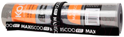 Коврик для йоги и фитнеса Maxiscoo Fit С ремешком / MSF-XN-150723-8-GR (серый)