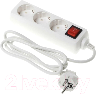 Удлинитель Buro BU-PS3.1/W (1.5м, 3 розетки, белый)
