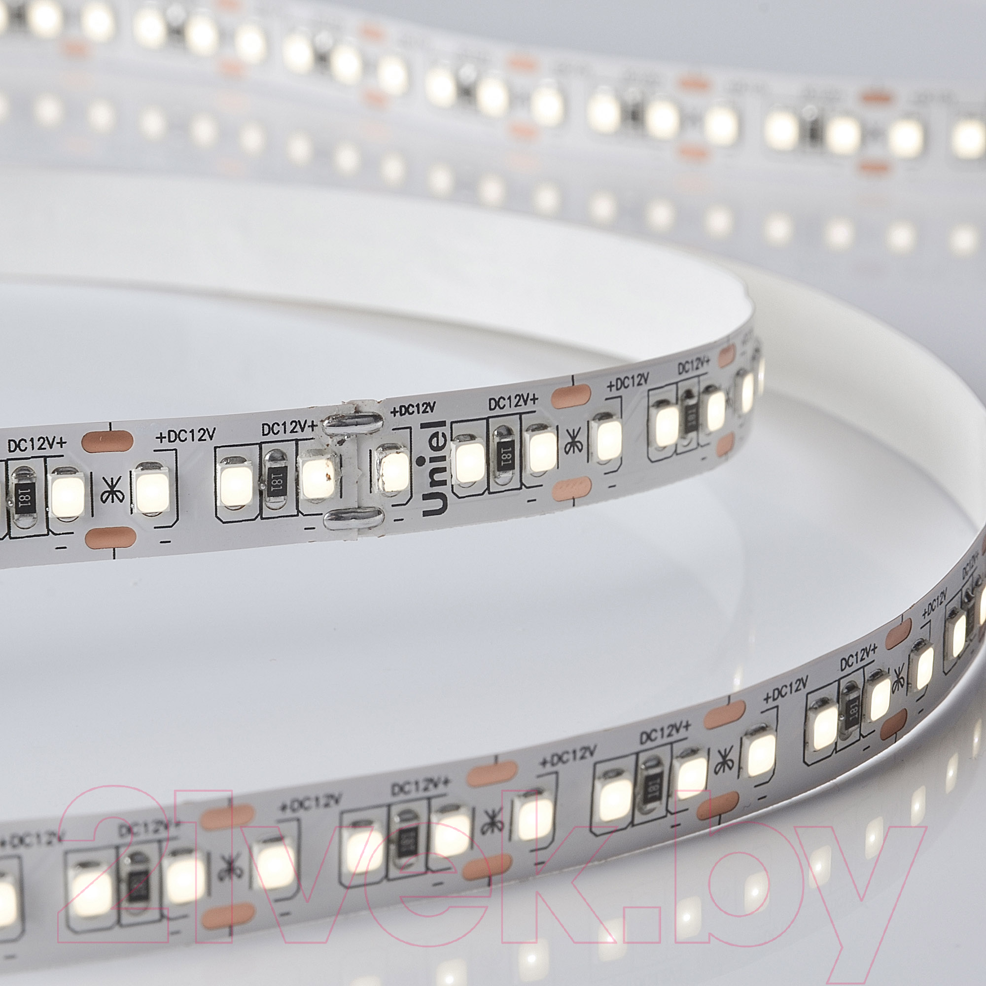 Светодиодная лента Uniel ULS-M14-2835-168LED/m-10mm-IP20-DC12V-14W/m-5M-4000K UL-00004366