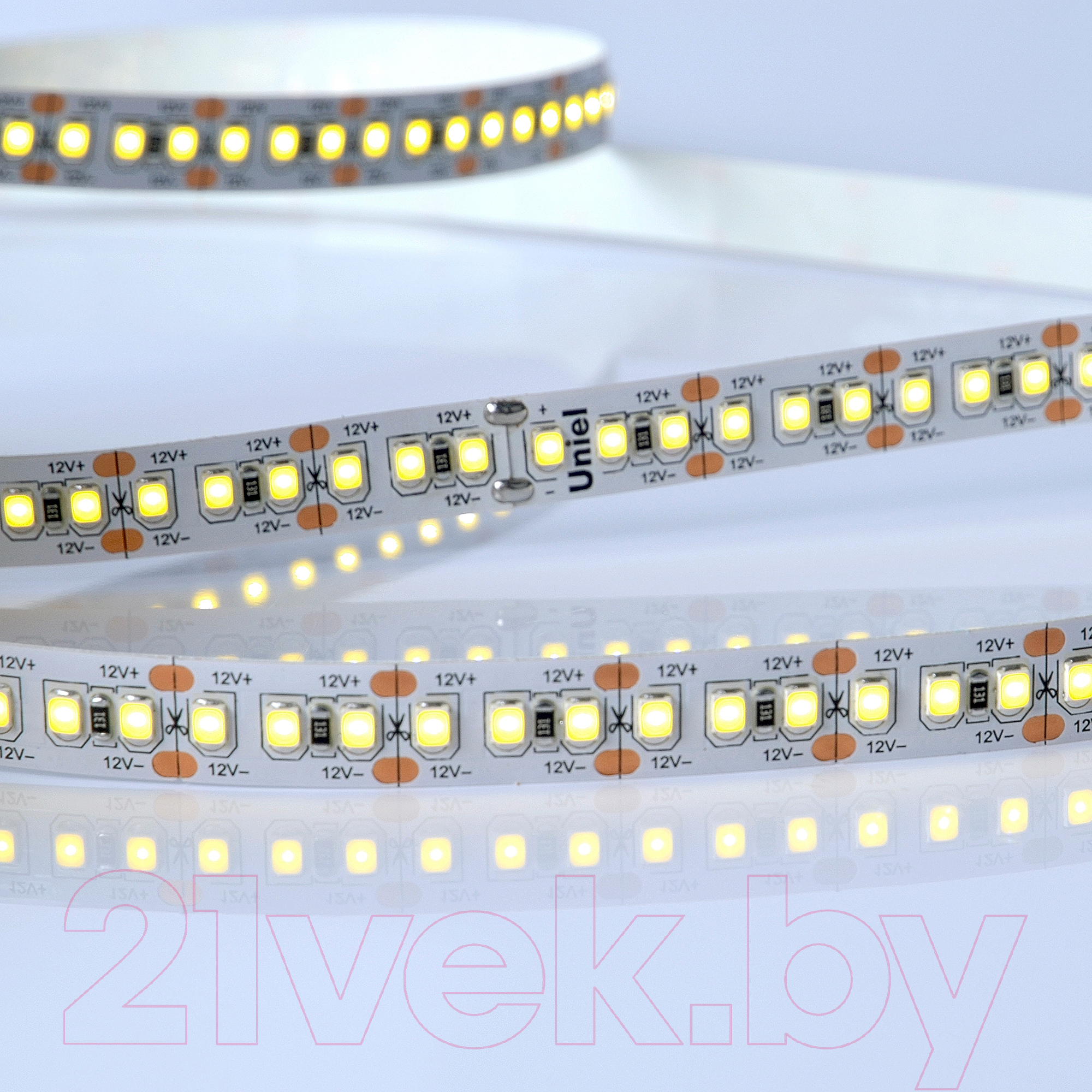 Светодиодная лента Uniel ULS-M16-2835-180LED/m-10mm-IP20-DC12V-17W/m-5M-4000K UL-00007640 — фото 2