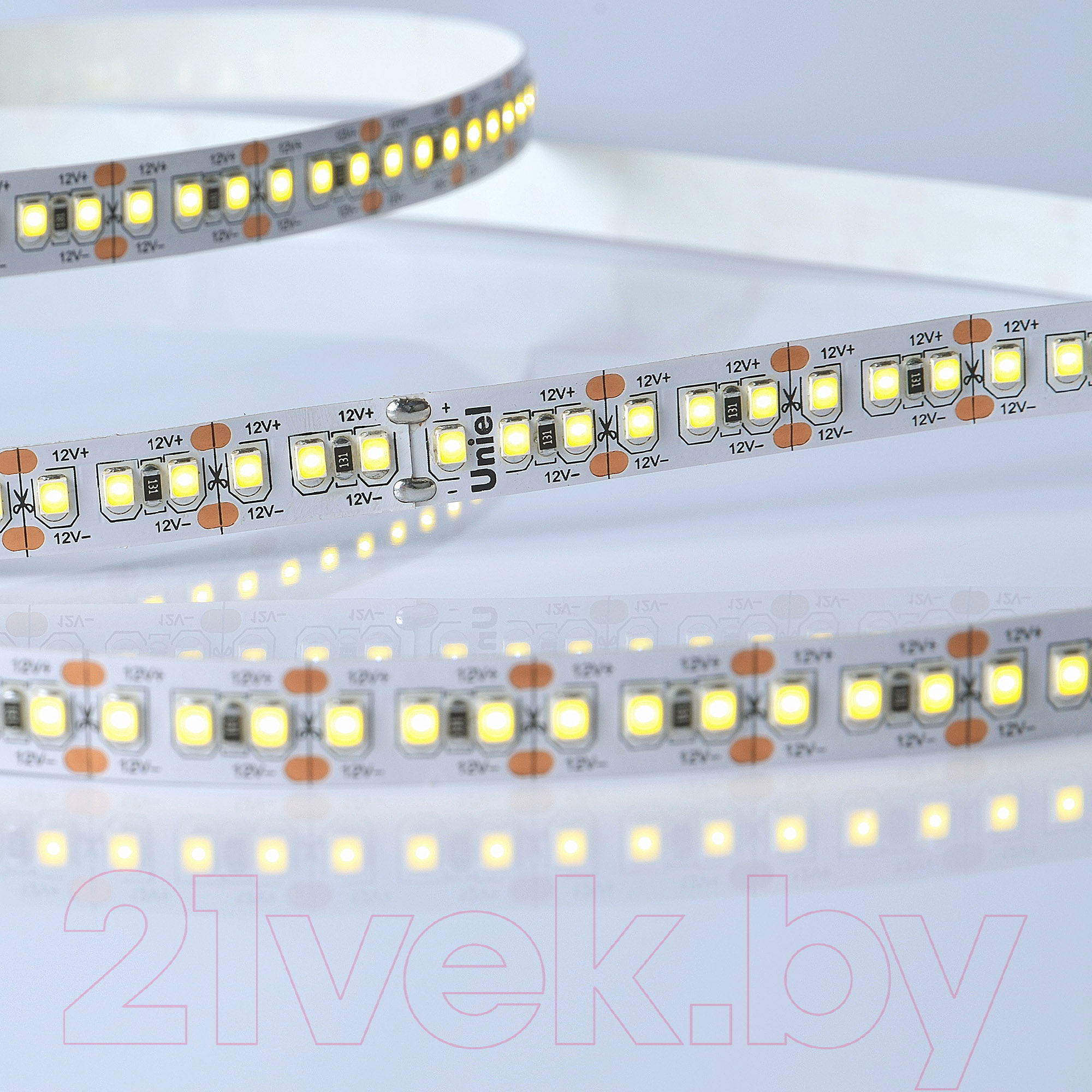 Светодиодная лента Uniel ULS-M16-2835-180LED/m-10mm-IP20-DC12V-17W/m-5M-4000K UL-00007640 — фото 3