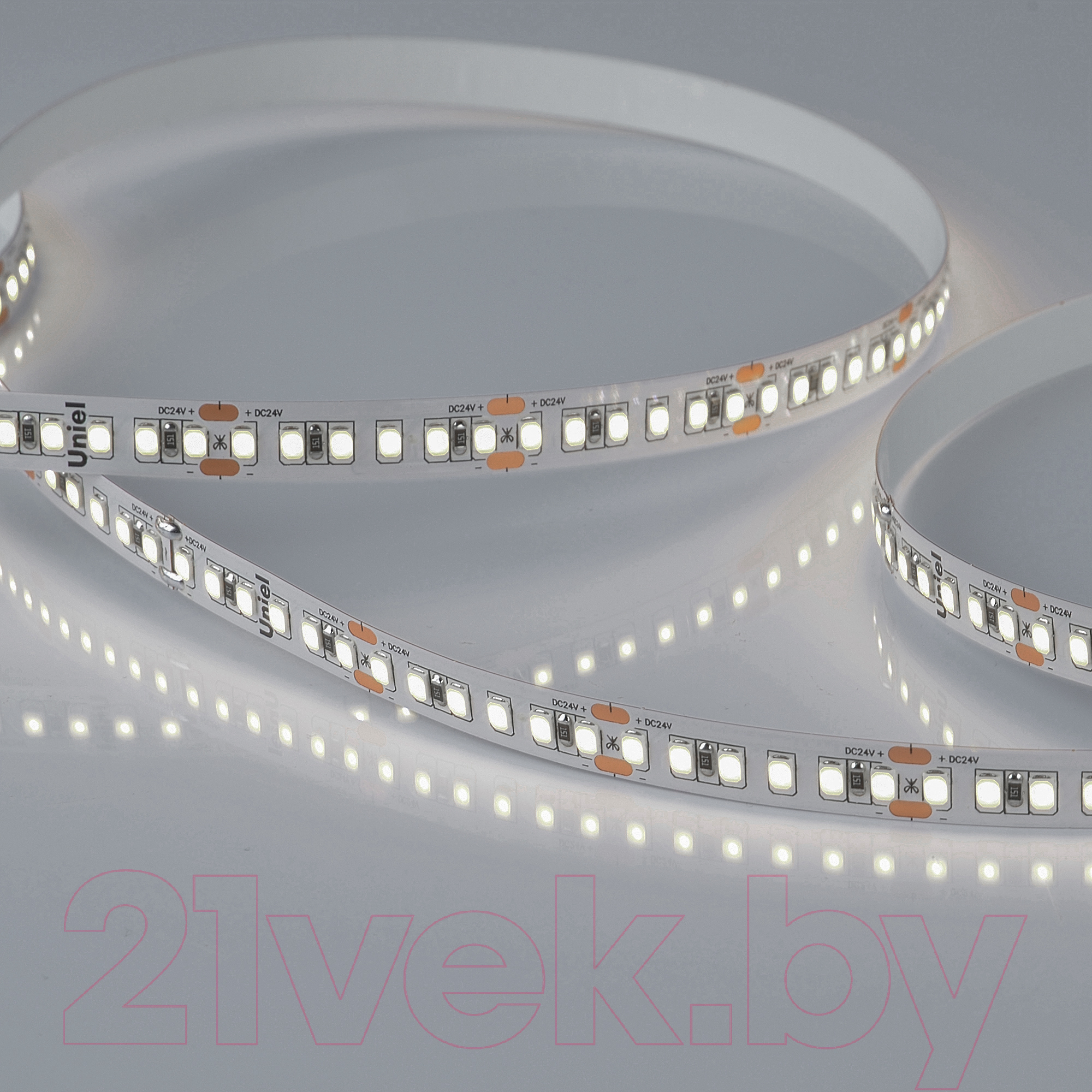 Светодиодная лента Uniel ULS-2835-168LED/m-10mm-IP20-DC24V-14W/m-5M-4000K / UL-00005874 — фото 2