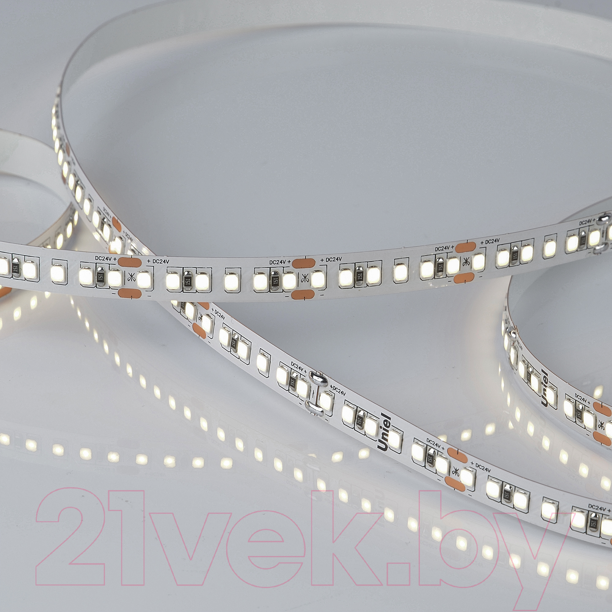 Светодиодная лента Uniel ULS-2835-168LED/m-10mm-IP20-DC24V-14W/m-5M-4000K / UL-00005874 — фото 3