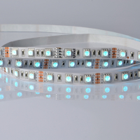 

Светодиодная лента, ULS-5050-60LED/m-10mm-IP20-DC24V-14.4W/m-5M-RGB / 04932