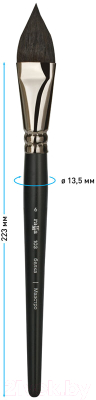 Изображение товара Кисть для рисования ГАММА Маэстро Белка №6 / 103006 (плоскоовальная)