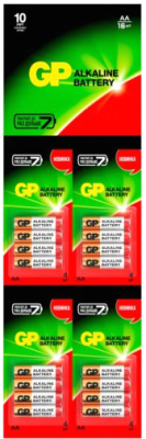 Комплект батареек GP Batteries Alkaline AA / 15ARHCP4m4-2CR4 (16шт)