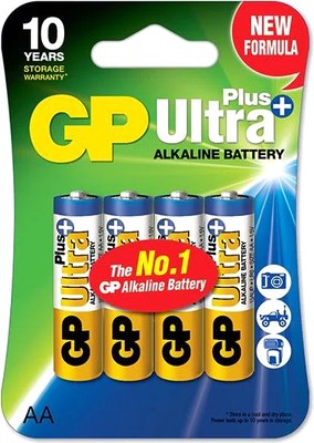

Комплект батареек, Ultra Plus Alkaline 15AUPA21-2CRSB4 AA