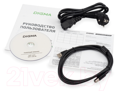 Принтер Digma DHP-2401 A4 (серый)