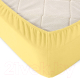 Миниатюра изображения товара Простыня Alleri Трикотажная на резинке 90x200x20см (горчичный)