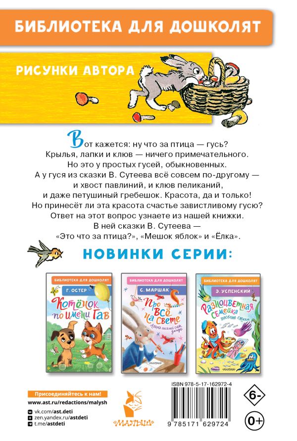 Художественная книга АСТ Это что за птица? Сказки, твердая обложка (Сутеев Владимир) — фото 6