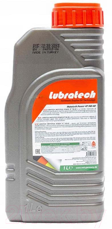 Моторное масло Lubratech Mototech Power 5W40 4T (1л) — фото 2