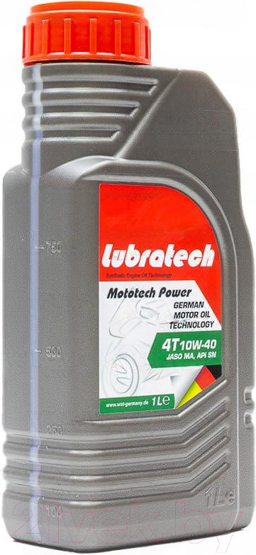 Моторное масло Lubratech Mototech Power 10W40 4T (1л)