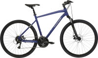 Велосипед Kross Evado 3.0 M 28 / KREV3Z28X21M006712 (L, темно-синий/серебристый) - 
