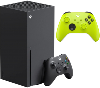 Игровая приставка Microsoft Xbox Series X 1TB 1882 + Геймпад Microsoft Xbox (салатовый) - 