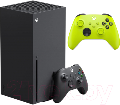 Игровая приставка Microsoft Xbox Series X 1TB 1882 + Геймпад Microsoft Xbox (салатовый)