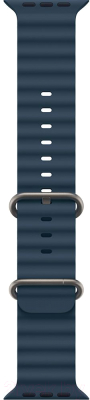 Умные часы Apple Watch Ultra 2 LTE 49mm (титановый корпус/синий, ремешок из эластомера)