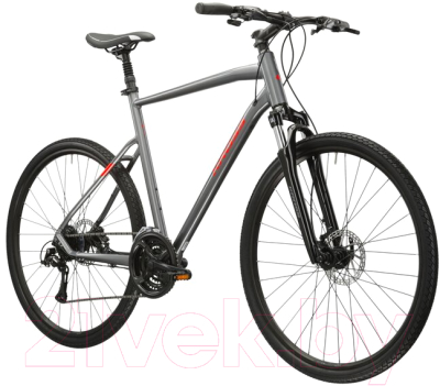 Велосипед Kross Evado 4.0 M 28 / KREV4Z28X23M006724 (XL, графит/красный)
