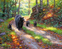Картина по номерам Kolibriki Медвежья семья 40х50 VA-0972 - 