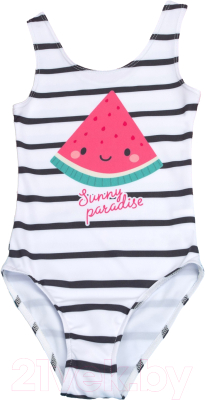 Изображение товара Купальник детский Kaftan 9530678 (р.134-140, белый/черный)