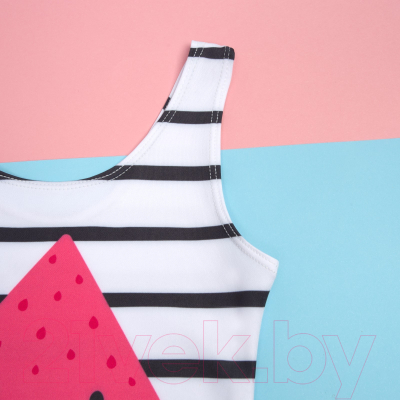 Изображение товара Купальник детский Kaftan 9530678 (р.134-140, белый/черный)