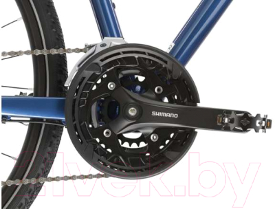 Велосипед Kross Evado 6.0 M 28 PP / KREV6Z28X23M005426 (XL, синий/серебристый)