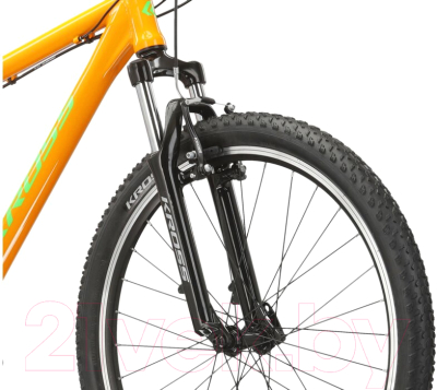 Велосипед Kross Hexagon 1.0 M 26 / KRHE1Z26X14M006764 (XS, оранжевый/зеленый)