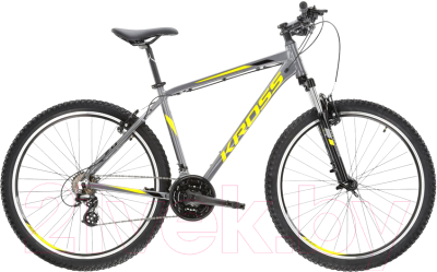 Велосипед Kross Hexagon 2.0 M 26 / KRHE2Z26X17M004059 (S, графит/черный/желтый)