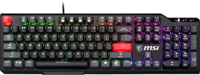 Клавиатура MSI Vigor GK41 Dusk LR RU (черный/серый)