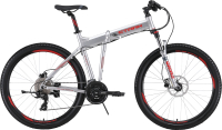 Велосипед STARK Cobra 27.2 HD 2024 (18, хром/ярко-красный) - 