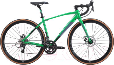 Велосипед STARK Peloton 700.4 D 2024 (18,  зеленый/черный/серый)