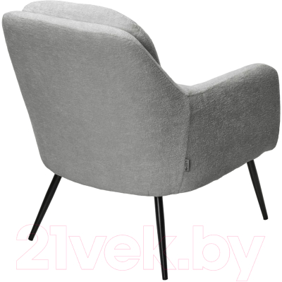 Кресло мягкое M-City Argos / 629M05452 (3018-03 светло-серый шенилл/черный)