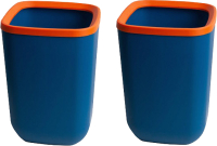 Контейнер для мусора Swed house 64.01.8977 (2шт, синий/оранжевый) - 