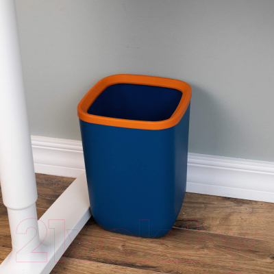 Контейнер для мусора Swed house 64.01.8977 (2шт, синий/оранжевый)