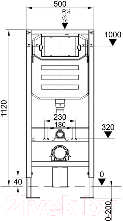 Инсталляция для унитаза Керамин ИнВолл Премиум K133-A01-EEA1