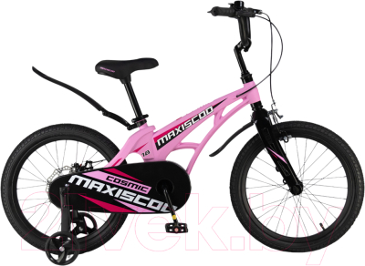Детский велосипед Maxiscoo Cosmic Стандарт 18 2024 / MSC-C1831 (розовый матовый)