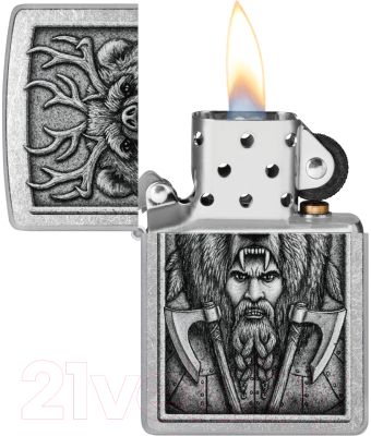 Зажигалка Zippo Barbarian Design / 48731 (серебристый)