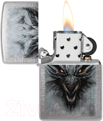 Зажигалка Zippo Dragon Design / 48732 (серебристый)