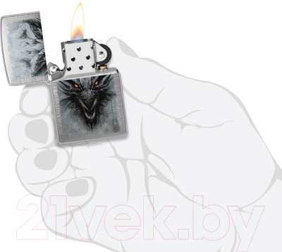 Зажигалка Zippo Dragon Design / 48732 (серебристый)