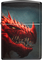 Зажигалка Zippo Dragon Design / 48777 (черный) - 