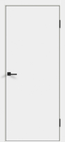 Дверь межкомнатная Velldoris Эмаль Flat 60x200 без врезки (черный/белый) - 