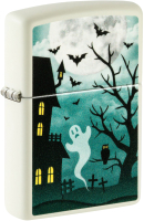 Зажигалка Zippo Spooky Design / 48727 (белый) - 